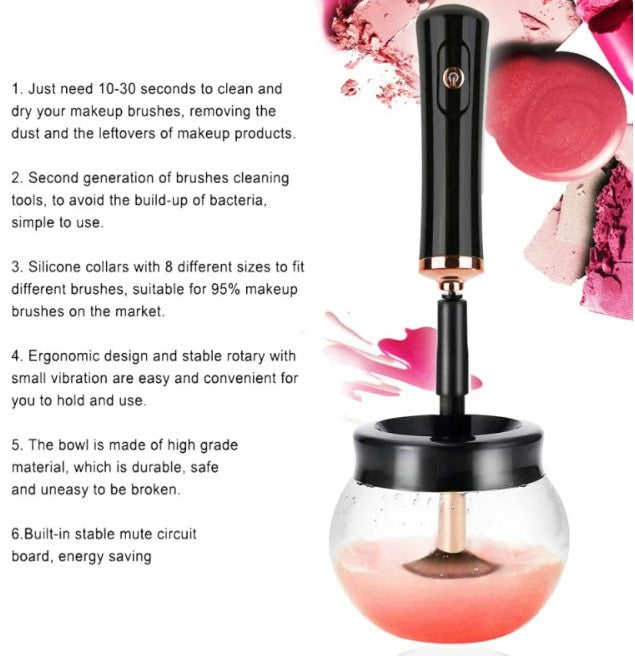 Electric Makeup Brush Cleaner - Black_2