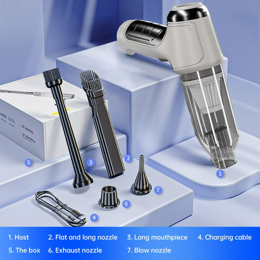 Car Mounted Mini Wireless Vacuum Cleaner for Both Dry And Wet Use, High-Power Portable High Suction  - Brushless Motor_0